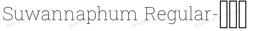 Suwannaphum Regular字体转换